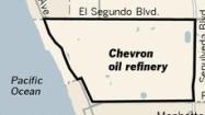 Description: Chevron oil refinery